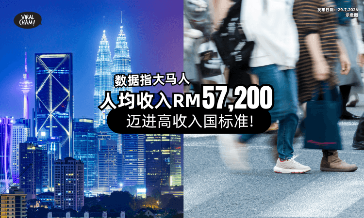【最新数据曝光!】大马人均收入「RM57,200⚡」快达高收入国标准❗