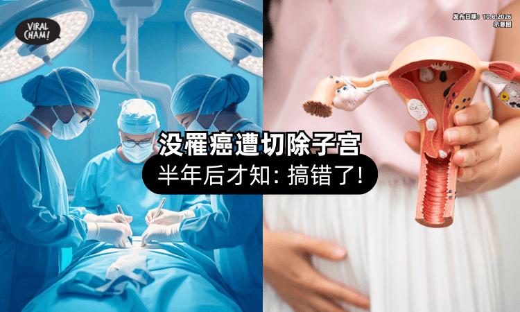 【没有癌症❗】43岁女子遭「切除子宫⚡」半年后才得知：搞错了