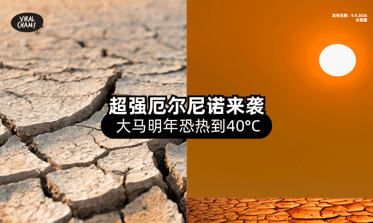 【1950年来最强⚠️】超强「厄尔尼诺」料年底形成🔥 明年恐飙40°C高温